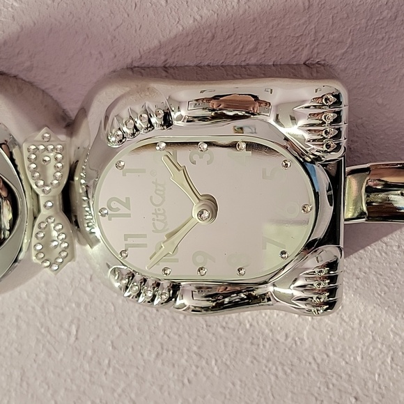 Jeweled Millennium Kit-Cat Klock Rarest Kit Cat clock Chrome - Picture 4 of 6